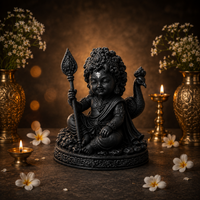 Divine Bala Murugan Idol with Vel & Peacock for Home Pooja & Car Decor (3.5 Inch)
