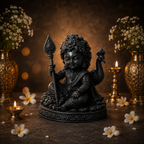 Divine Bala Murugan Idol with Vel & Peacock for Home Pooja & Car Decor (3.5 Inch)