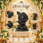 Little Krishna Black Murti | Premium Bal Gopal Statue with Flute for Home & Pooja Room