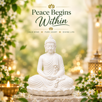 Premium Buddha Statue | Meditating Buddha Idol for Home, Meditation Room & Office