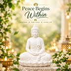 Premium Buddha Statue | Meditating Buddha Idol for Home, Meditation Room & Office